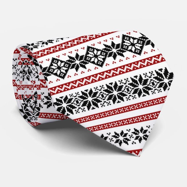 OPUS Nordic Embroidery Tie (Rolled)