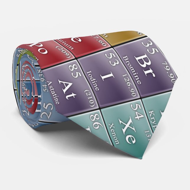 OPUS Periodic Table of the Elements Neck Tie (Rolled)