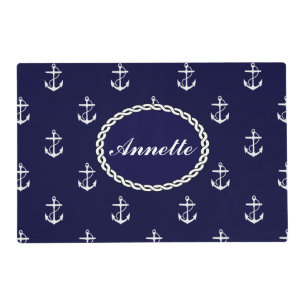 Opus Posh Anchor Nautical Custom Placemat