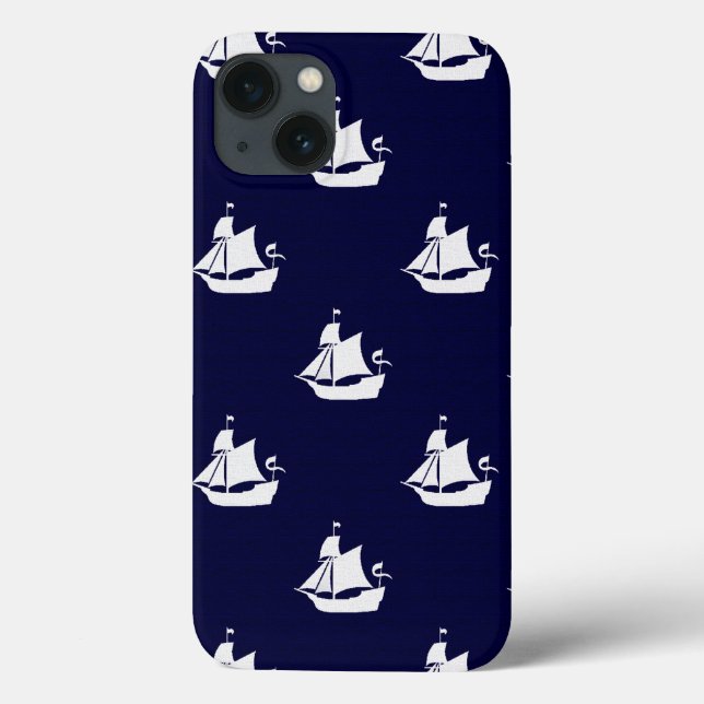 Opus Posh Ship Nautical Case-Mate iPhone Case (Back)