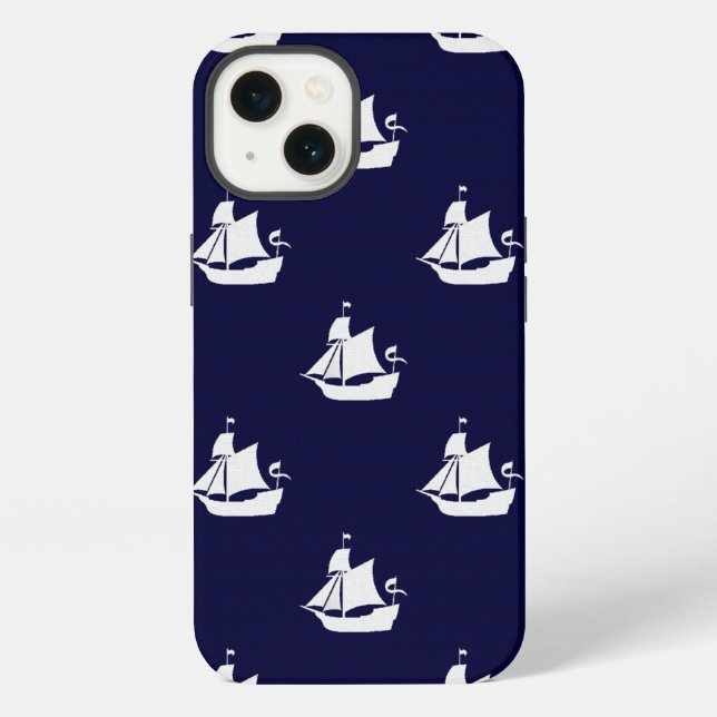 Opus Posh Ship Nautical Iphone Case (Back)