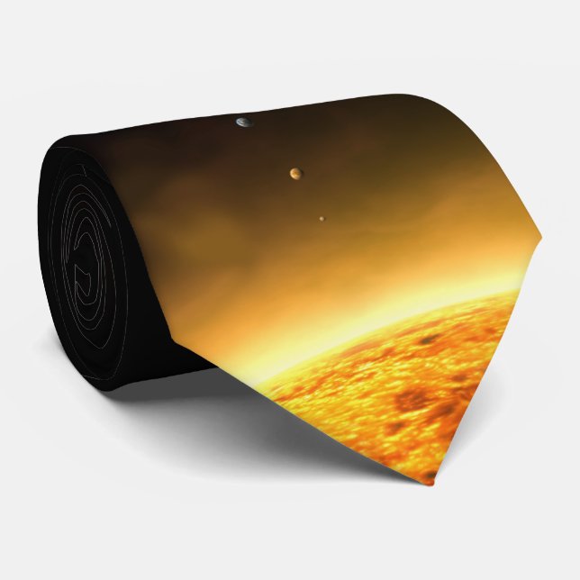 OPUS Solar System Neck Tie (Rolled)