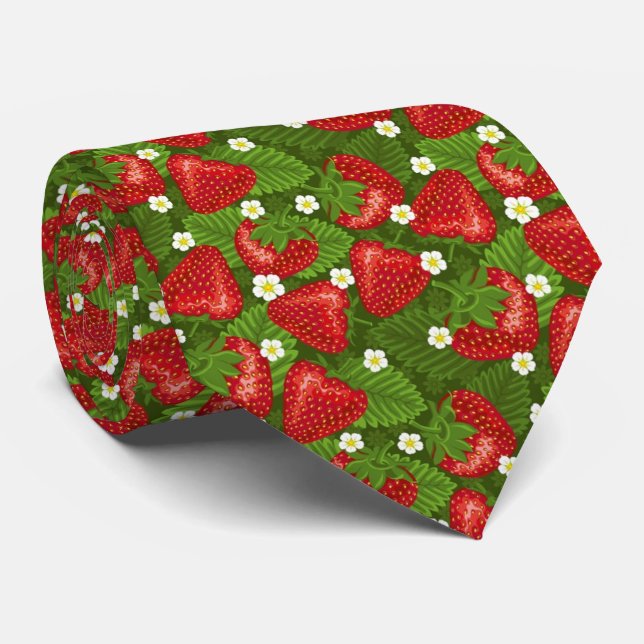 OPUS Strawberries Neck Tie (Rolled)