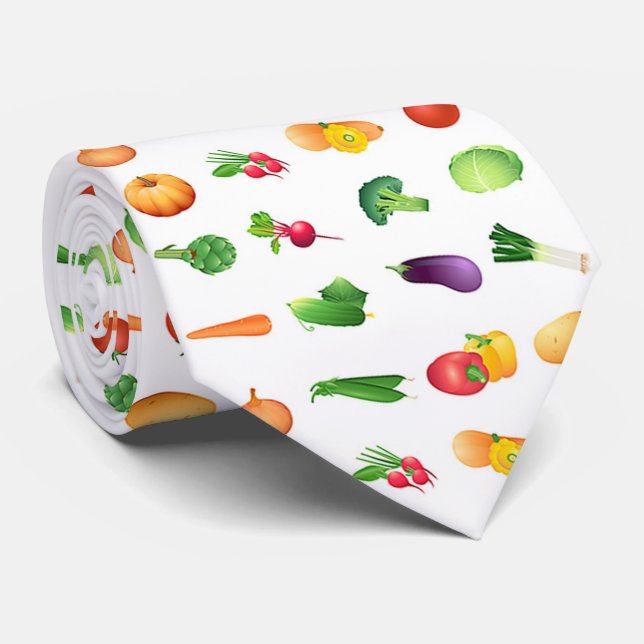 OPUS Vegetables Neck Tie (Rolled)