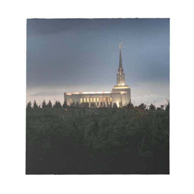 oquirrh mountain lds utah temple notepad (Front)