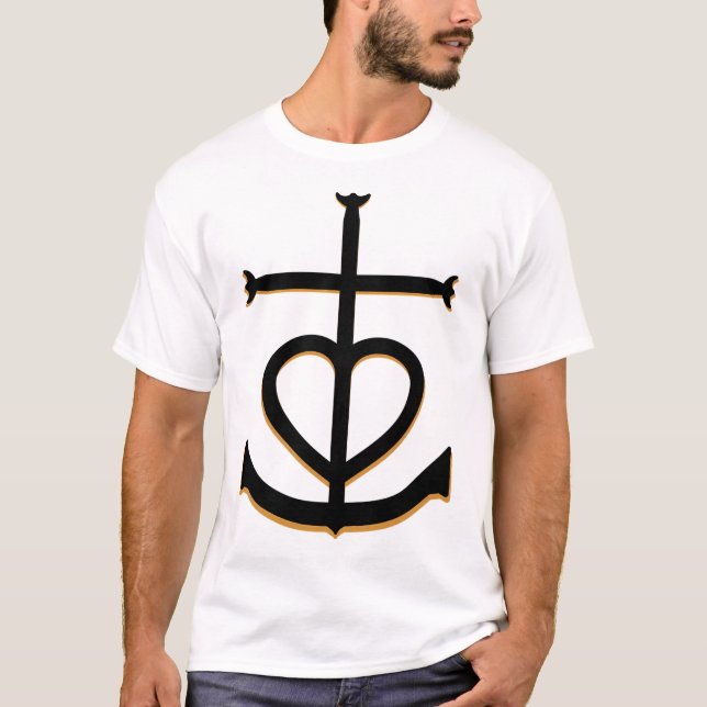 Or Camargue Cross Or Gardians T-Shirt (Front)