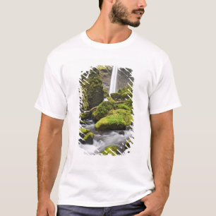 OR, Columbia River Gorge, Elowah Falls and T-Shirt