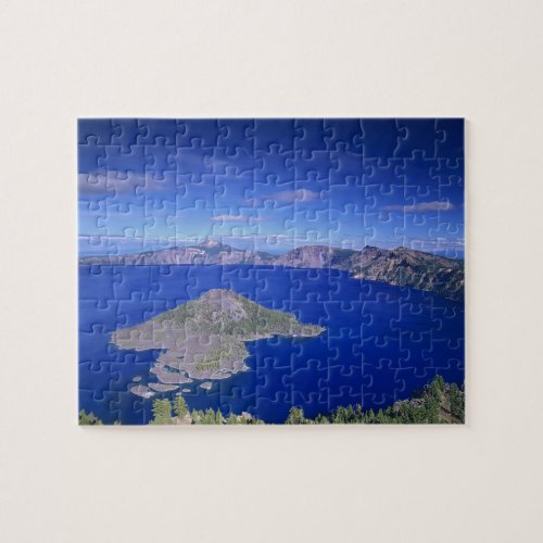 OR Crater Lake NP Wizard Island and Crater Jigsaw Puzzle