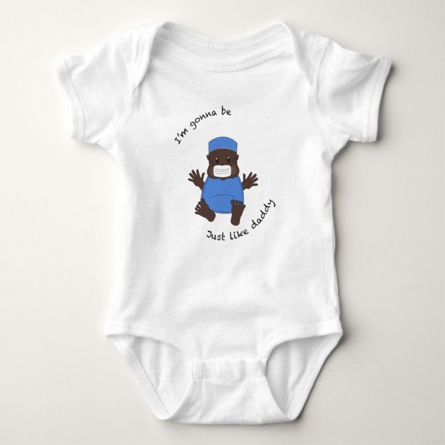 OR daddy Baby Bodysuit (Front)