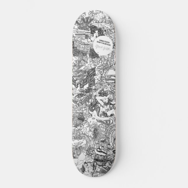 Or Noir by Hannah Stouffer Skateboard Deck (Front)