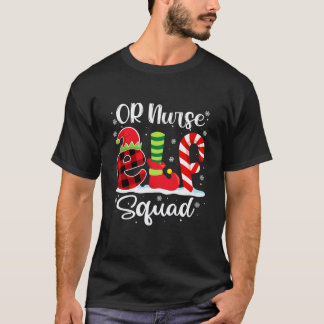 OR Nurse Elf Squad Christmas RN Operating Room Mat T-Shirt