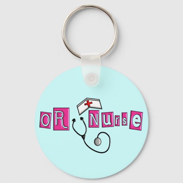 OR Nurse Gifts Keychain (Front)