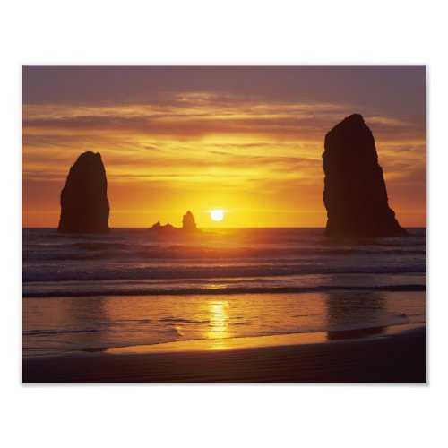 OR Oregon Coast Cannon Beach seastacks at Photo Print