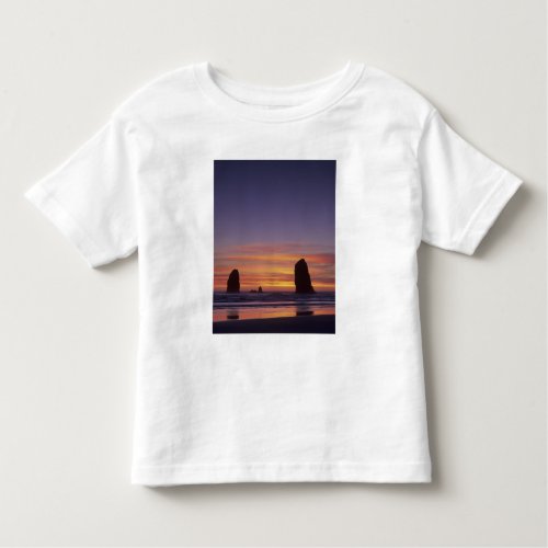 OR Oregon Coast Cannon Beach seastacks at Toddler T_shirt
