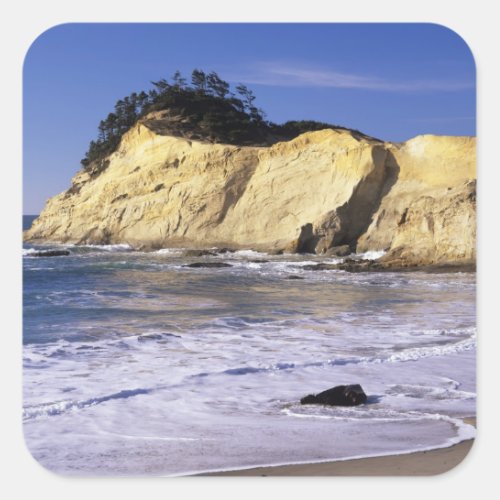 OR Oregon Coast Cape Kiwanda SP Cape 2 Square Sticker