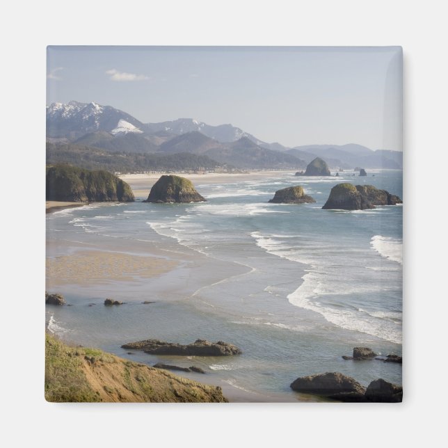 OR, Oregon Coast, Ecola State Park, Crescent Magnet (Front)