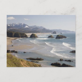 Or  Oregon Coast  Ecola State Park  Crescent Postcard by tothebeach at Zazzle