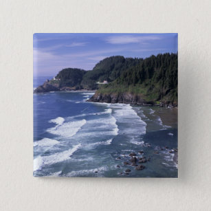 OR, Oregon Coast, Heceta Head Lighthouse, on Button