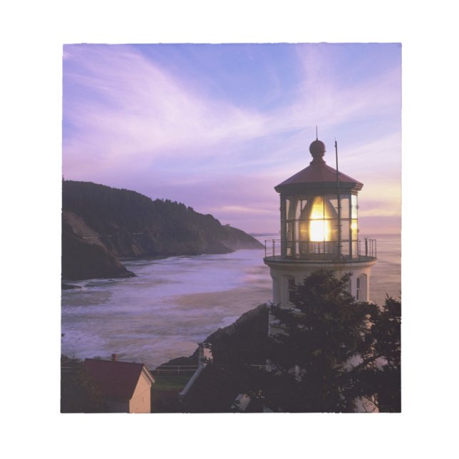 OR, Oregon Coast, Heceta Head Lighthouse, on Notepad (Front)