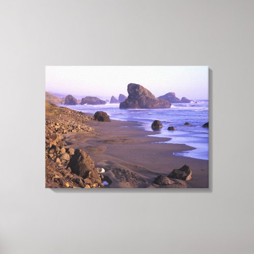 OR Oregon Coast Myers Creek rock formations Canvas Print