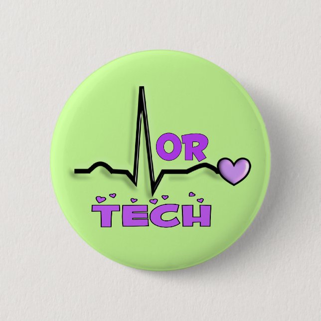 OR TECH Gifts--QRS Design Pinback Button (Front)
