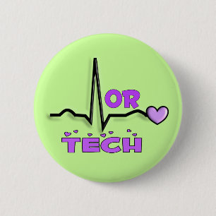 OR TECH Gifts--QRS Design Pinback Button