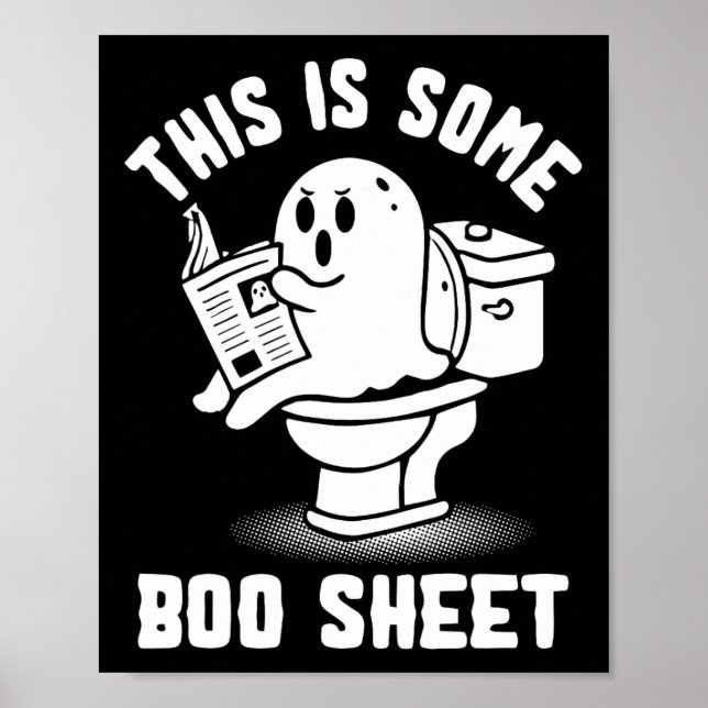 Or Treat Spooky Ghost This Is Some Boo Sheet Hallo Poster (Front)