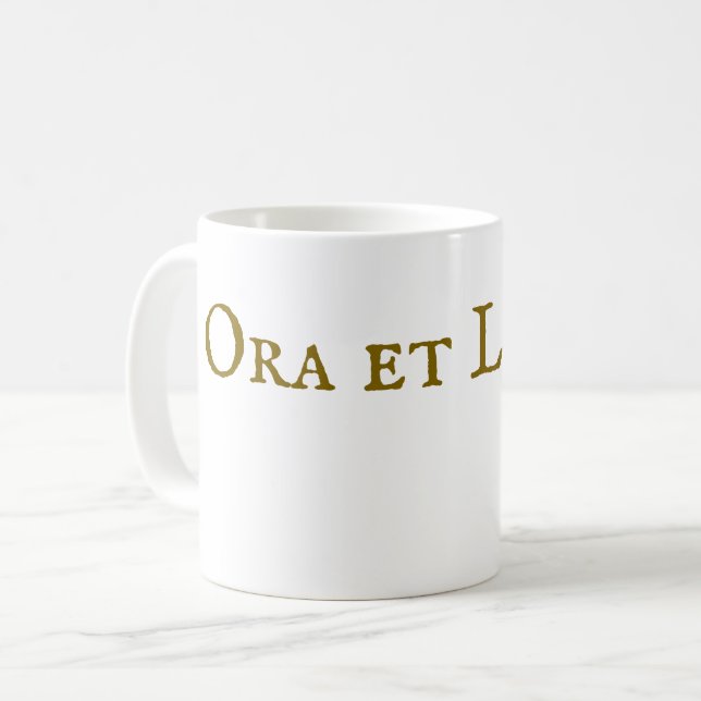 Ora et Labora Coffee Mug (Front Left)