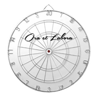 Ora et Labora Dartboard With Darts