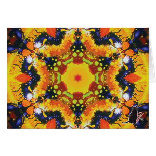 Oracle Kaleidoscope Greeting Card (Front Horizontal)
