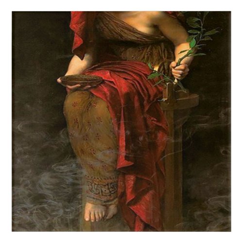 Oracle Priestess Of Delphi Pythia In High Priestes Acrylic Print