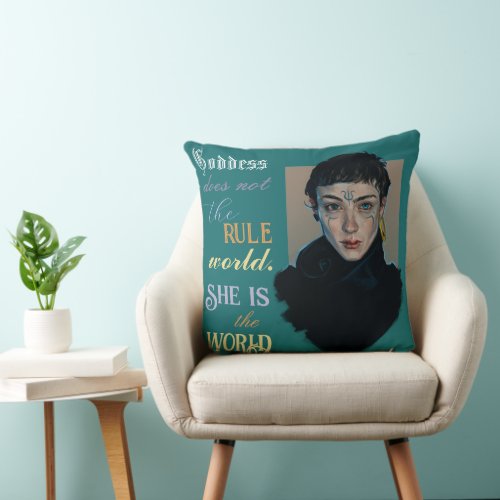 Oracle witch  art  throw pillow