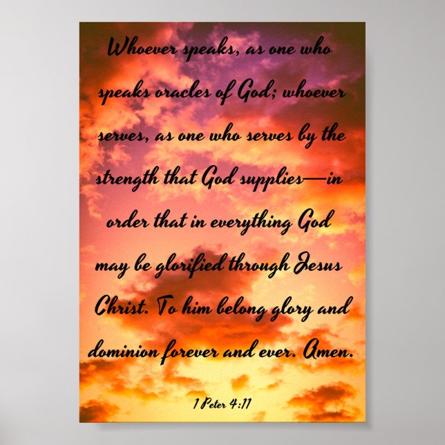 Oracles of God - Bible Poster (Front)
