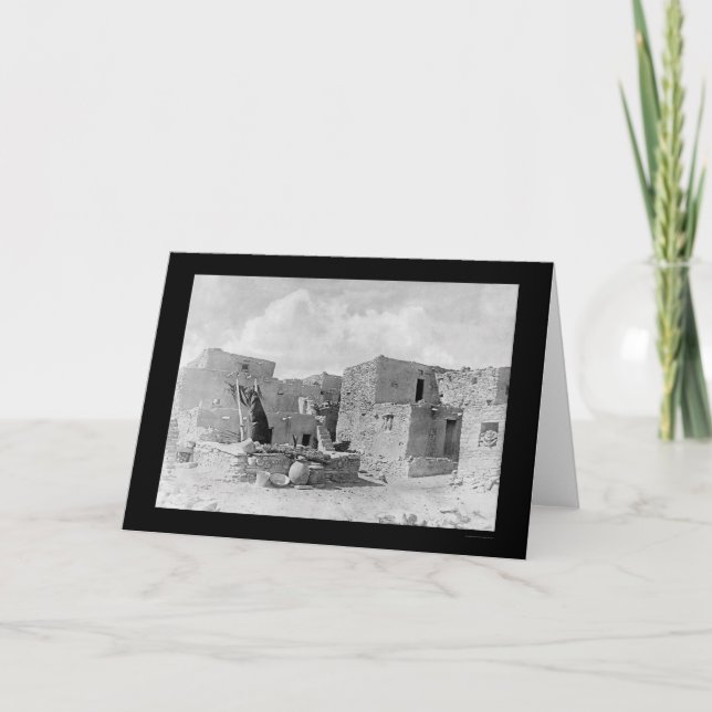 Oraibi Pueblo Hopi Indian 1895 Card (Front)