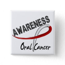 Oral Cancer Awareness 3 Pinback Button