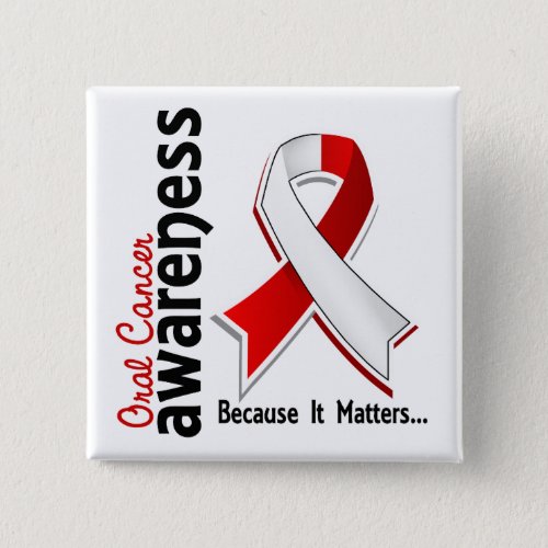 Oral Cancer Awareness 5 Button