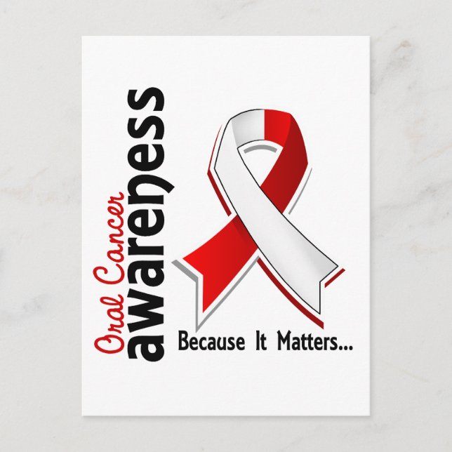 Oral Cancer Awareness 5 Postcard (Front)
