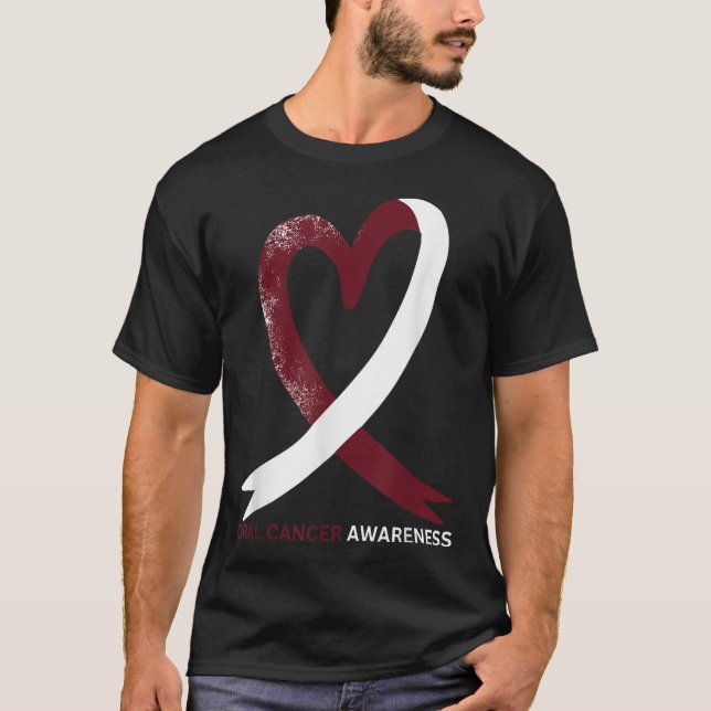 Oral Cancer Awareness Month 2024 Throat Head Neck T-Shirt (Front)