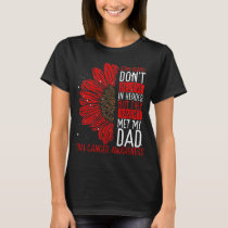Oral Cancer Awareness Ribbon Dad Warrior T-Shirt