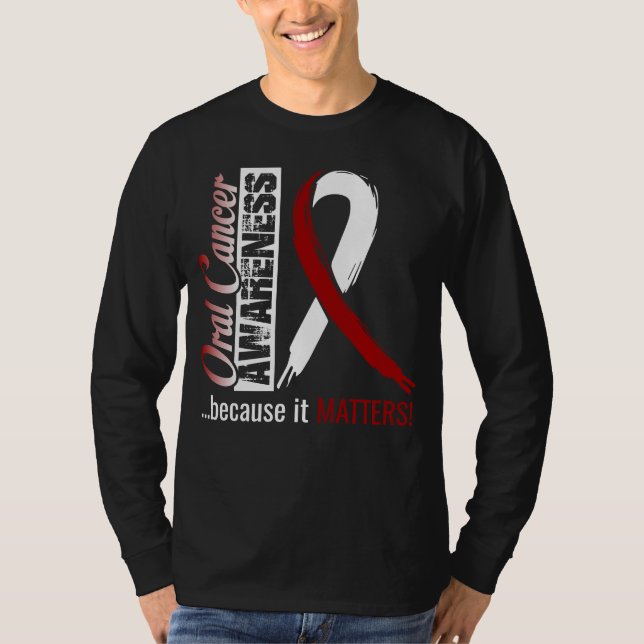 Oral Cancer Awareness T-Shirt Gift Idea (Front)