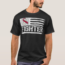 Oral Cancer Awareness Throat Head Neck Fighter Ame T-Shirt