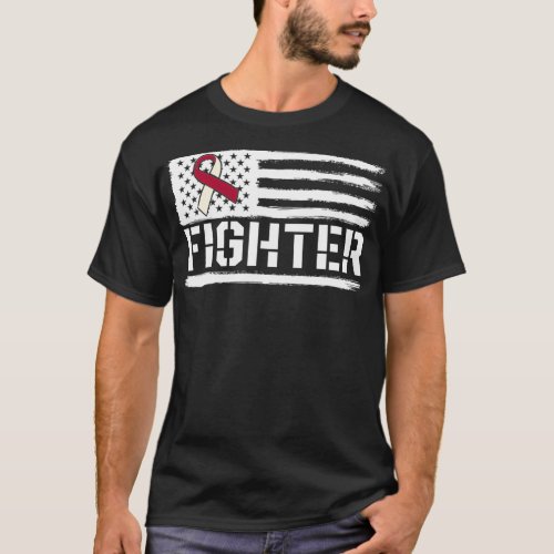 Oral Cancer Awareness Throat Head Neck Fighter Ame T_Shirt
