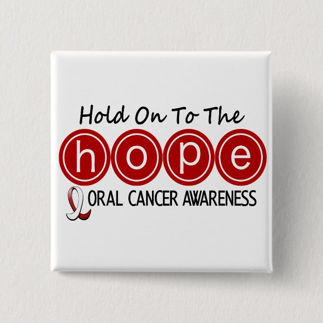 Oral Cancer HOPE 5 Button (Front)
