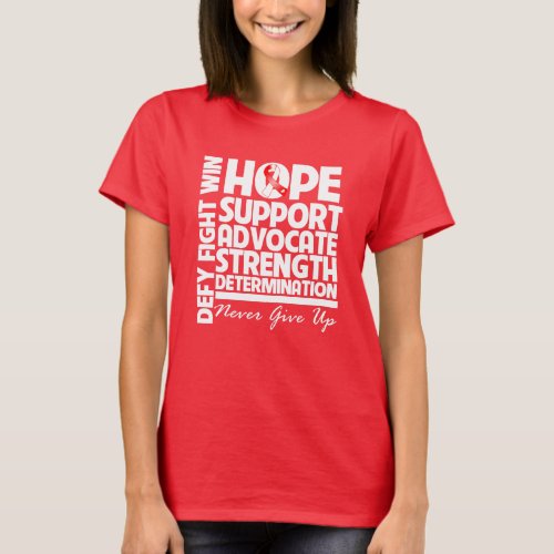 Oral Cancer Hope Support Strength T_Shirt