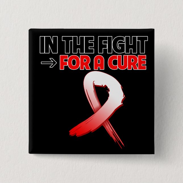 Oral Cancer In The Fight For a Cure Pinback Button (Front)