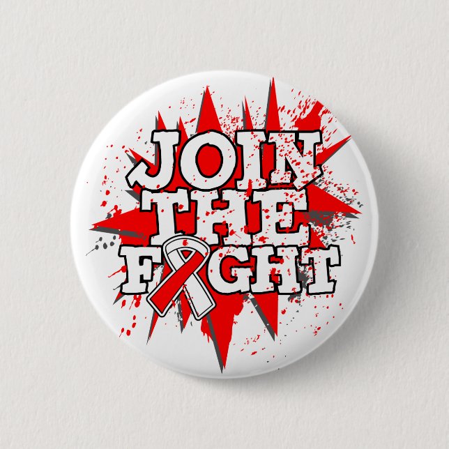 Oral Cancer Join The Fight Pinback Button (Front)