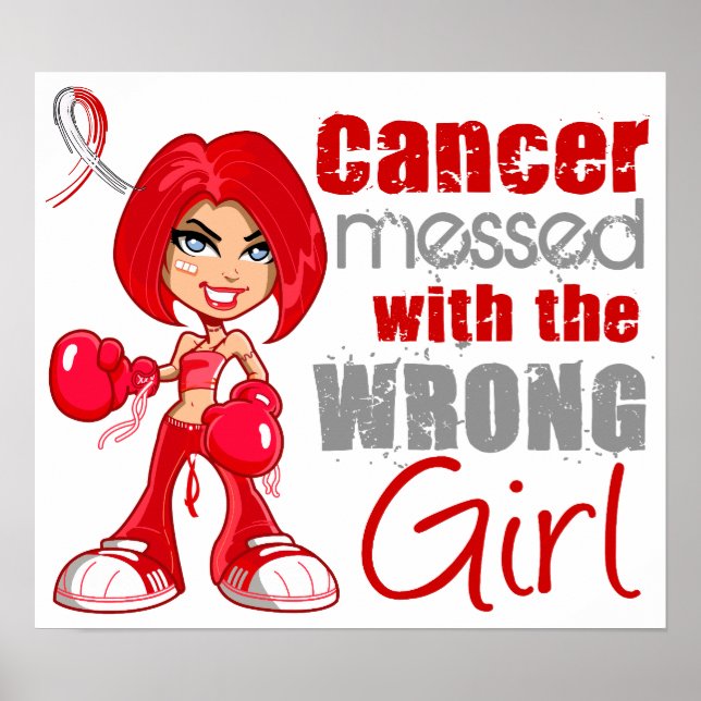 Oral Cancer Messed With Wrong Girl.png Poster (Front)