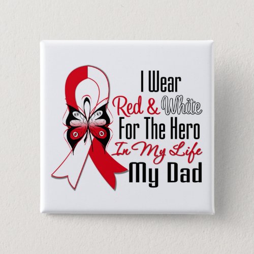 Oral Cancer Ribbon Hero My Dad Pinback Button