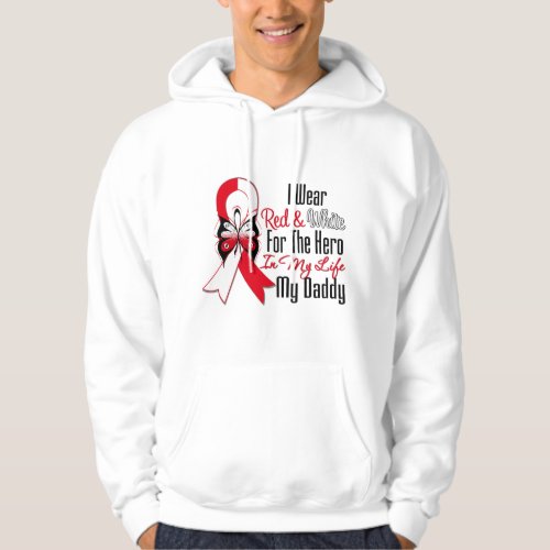 Oral Cancer Ribbon Hero My Daddy Hoodie