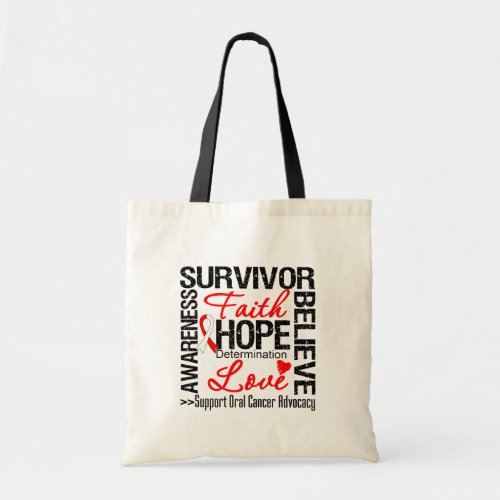 Oral Cancer Survivors Motto Tote Bag
